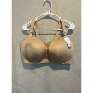 Cacique Comfort Bliss Multi-Way Strapless Underwire Bra In Beige 46 DDD